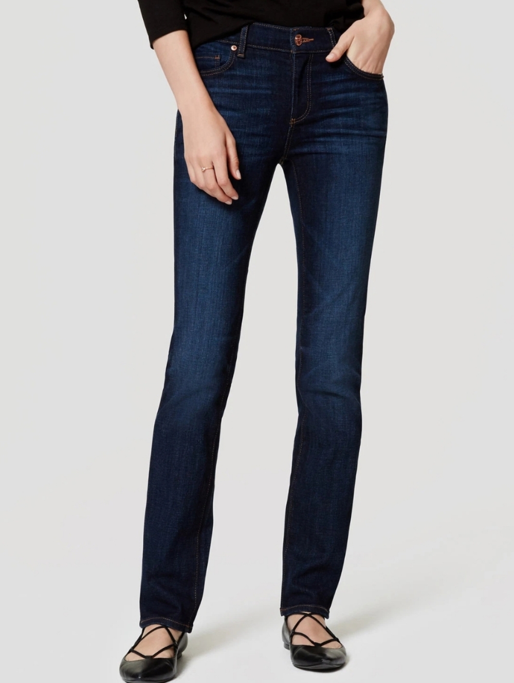 Loft Mid Rise Modern Leg Jeans #3489